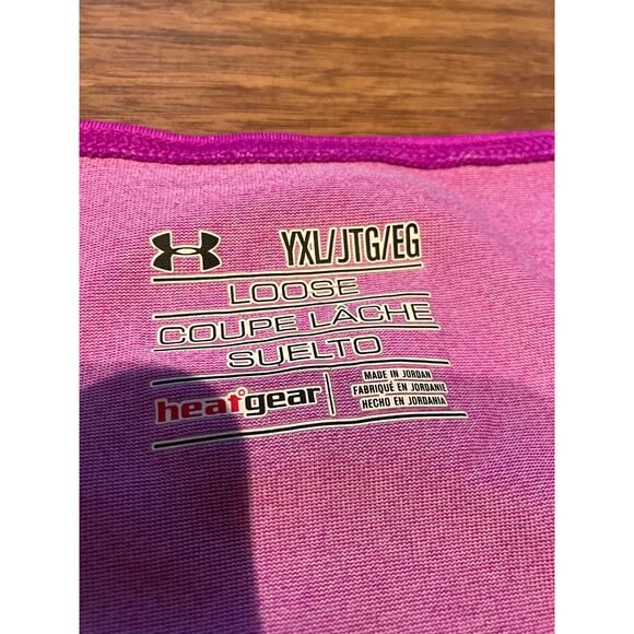 Under Armour HeatGear Tank Top Pink Loose Fit Size XXL Flaw on Front - Picture 5 of 6